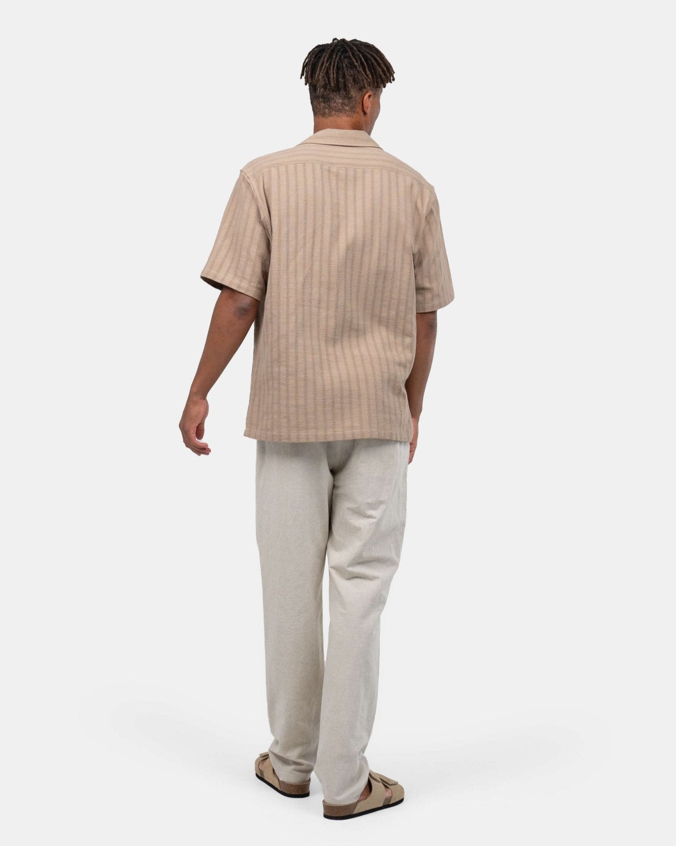 Kortærmet Strikskjorte Mokka | Skagen - clothing.dk